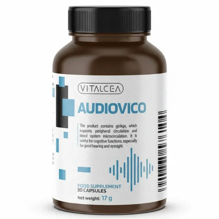 Audiovico - opakowanie suplementu diety na poprawę słuchu