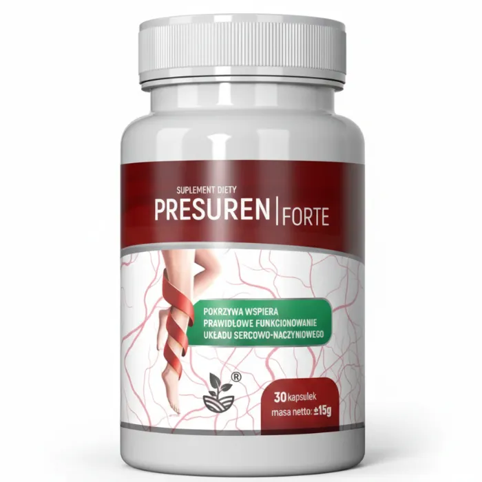 Presuren Forte - opakowanie suplementu diety dla prawidłowego ciśnienia krwi