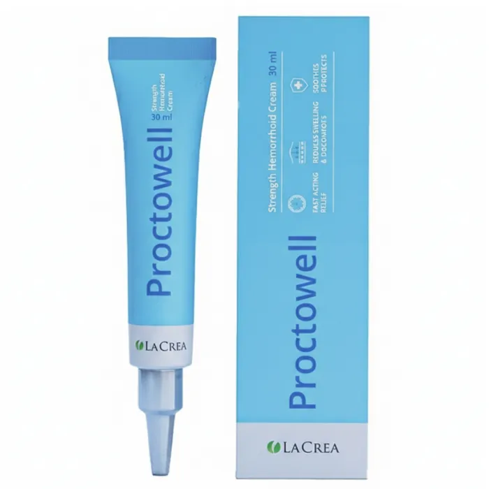 Proctowell - opakowanie suplementu diety na hemoroidy i problemy proktologiczne